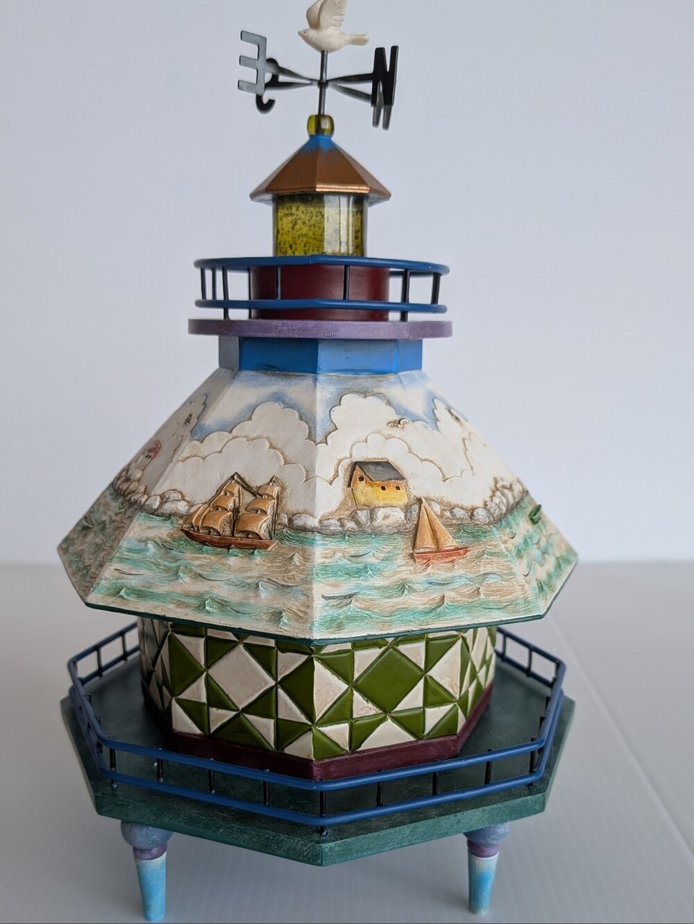 Jim Shore Shorelights Spirit Of The Sea Lighthouse Coastal Figurine Retired - Picture 2 of 15